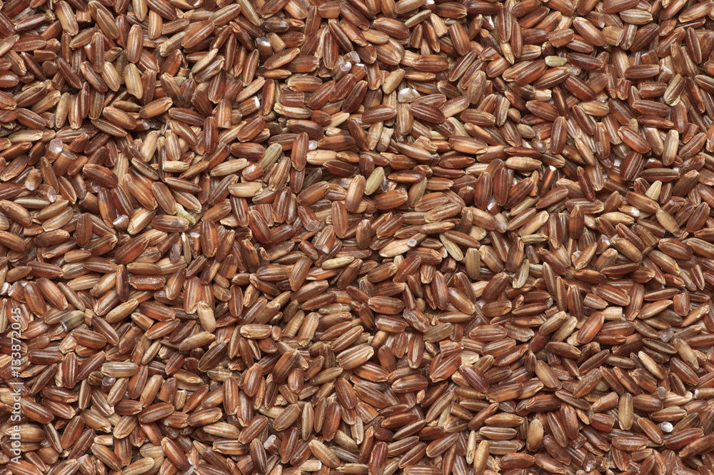 Pile of brown rice