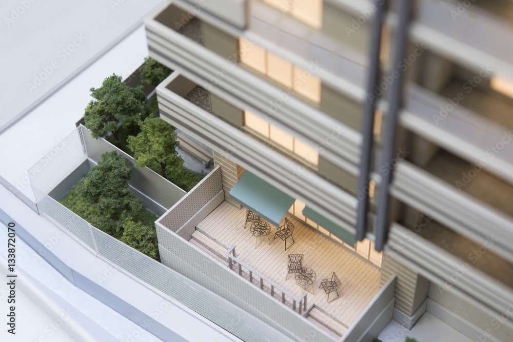 マンションの模型