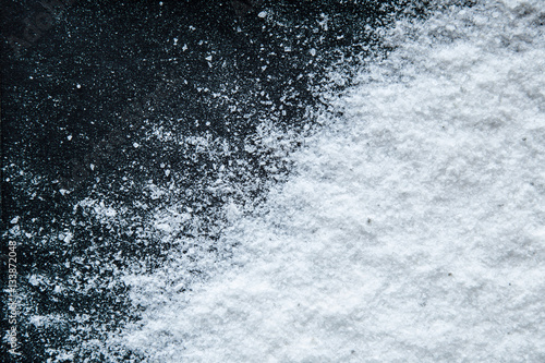 Wallpaper Mural Sea salt grains on the black background. Torontodigital.ca