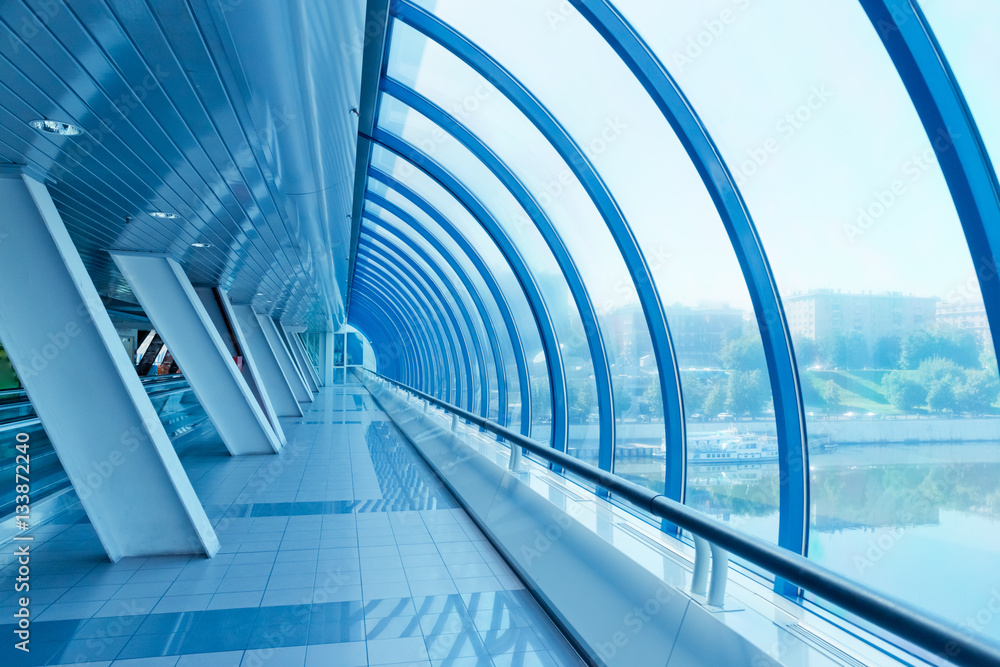 Long corridor with column Long corridor with column