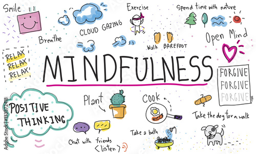 Obraz na plátně Mindfulness Optimism Relax Harmony Concept