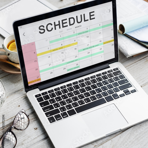 Tableau sur toile Schedule Activity Calendar Appointment Concept