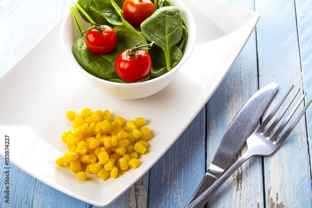 spinach tomato salad food fresh healthy cook rustic wooden background
spinach tomato salad food fresh healthy cook rustic wooden background