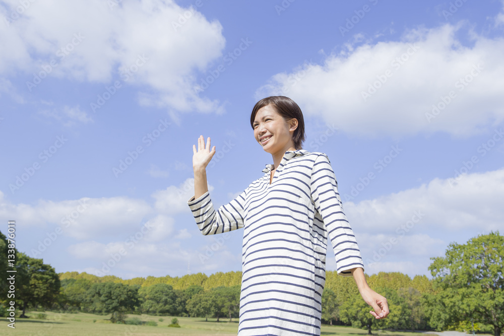爽やかな女性 爽やかな女性