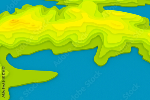 Topography map. Bright illustration