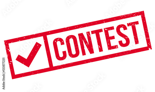 Contest rubber stamp. Grunge design with dust scratches. Effects can be easily removed for a clean, crisp look. Color is easily changed.