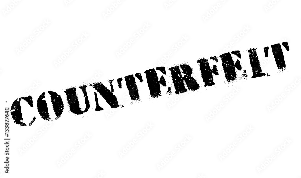 Counterfeit rubber stamp. Grunge design with dust scratches. Effects can be easily removed for a clean, crisp look. Color is easily changed. Counterfeit rubber stamp. Grunge design with dust scratches. Effects can be easily removed for a clean, crisp look. Color is easily changed.