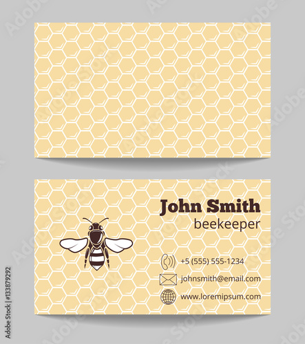 Beekeeper, natural honey card