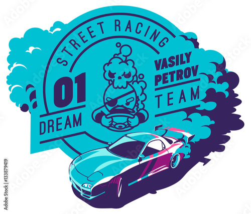 Burnout car, Japanese drift sport, Street racing