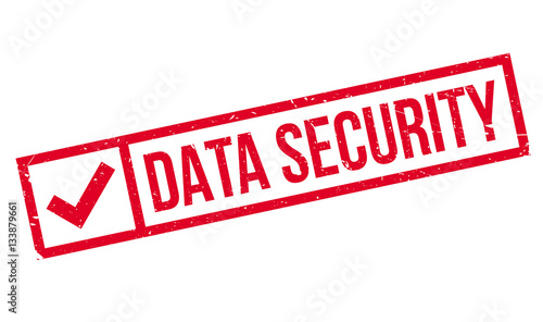 Data Security rubber stamp. Grunge design with dust scratches. Effects can be easily removed for a clean, crisp look. Color is easily changed.