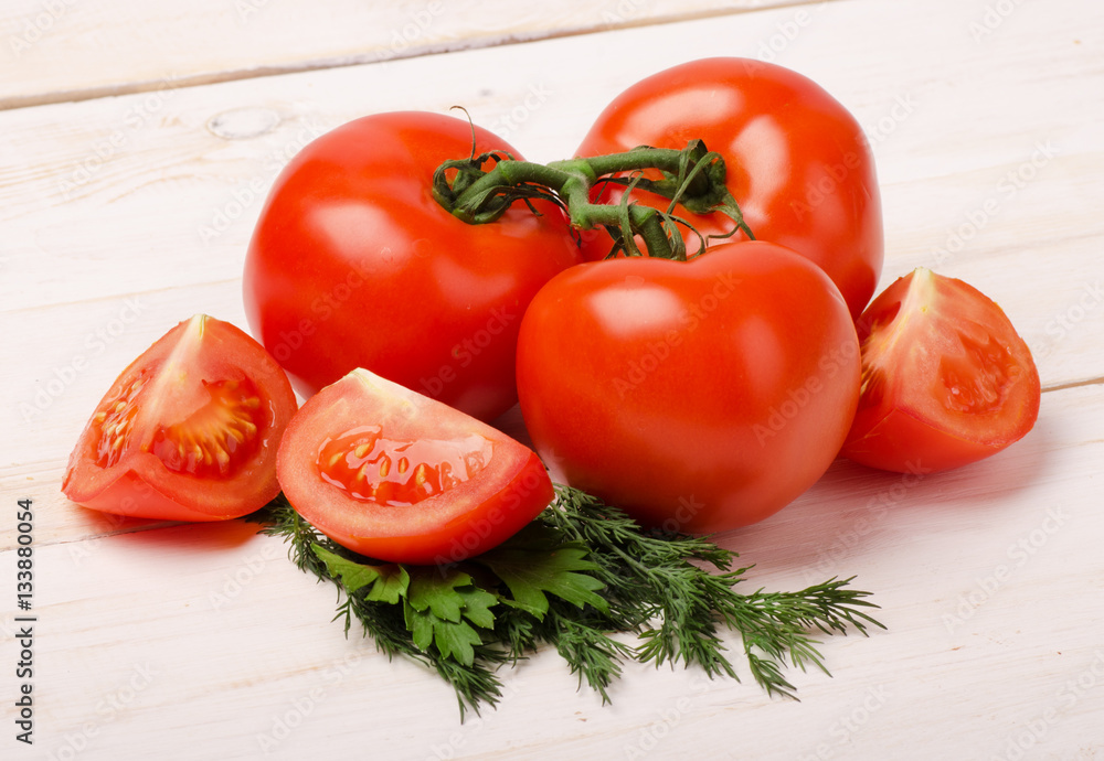 Close-up of fresh, ripe tomatoes Close-up of fresh, ripe tomatoes