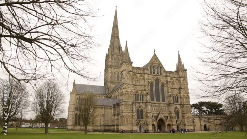Salisbury Cathedral: front view, England Salisbury Cathedral: front view, England