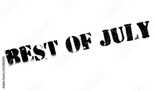 Best Of July rubber stamp