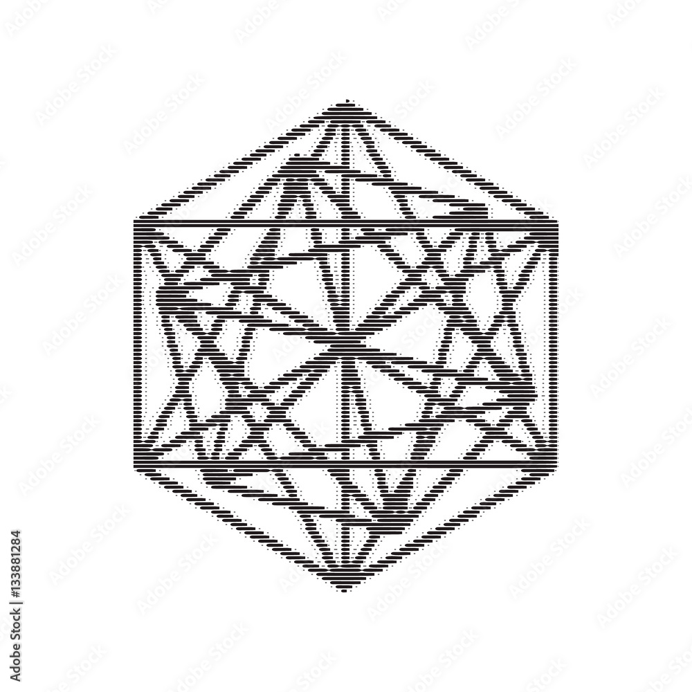 Mysterious Geometry. Abstract Vector Illustration. Abstract Geometric Illustration. Mysterious Geometry. Abstract Vector Illustration. Abstract Geometric Illustration.