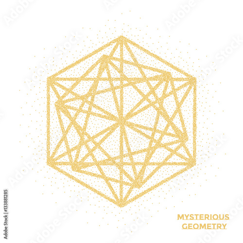 Mysterious Geometry. Abstract Vector Illustration. Abstract Geometric Illustration.