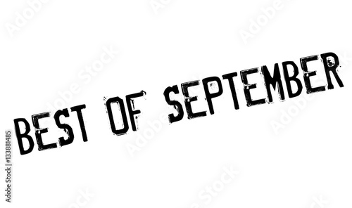 Best Of September rubber stamp