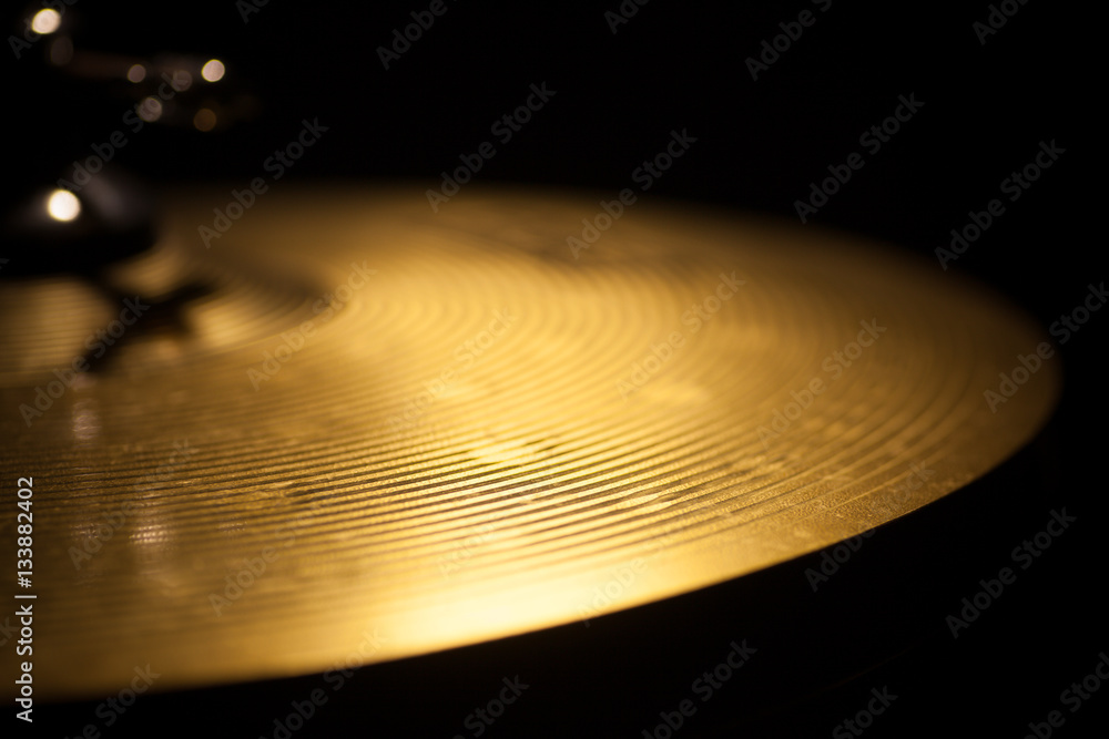 Drum sticks and cymbal detail Drum sticks and cymbal detail