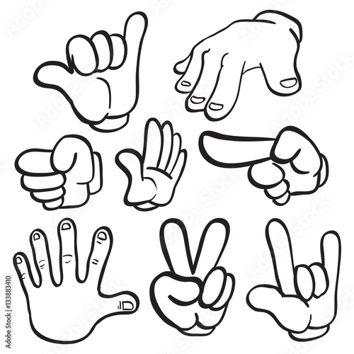 Cartoon Hand Gestures