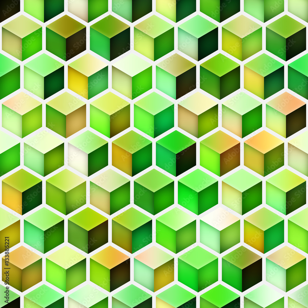 Gradient Cubes Tiling. Seamless Multicolor Pattern Gradient Cubes Tiling. Seamless Multicolor Pattern