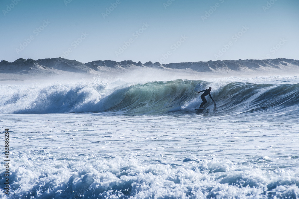 Naklejka premium Surfing