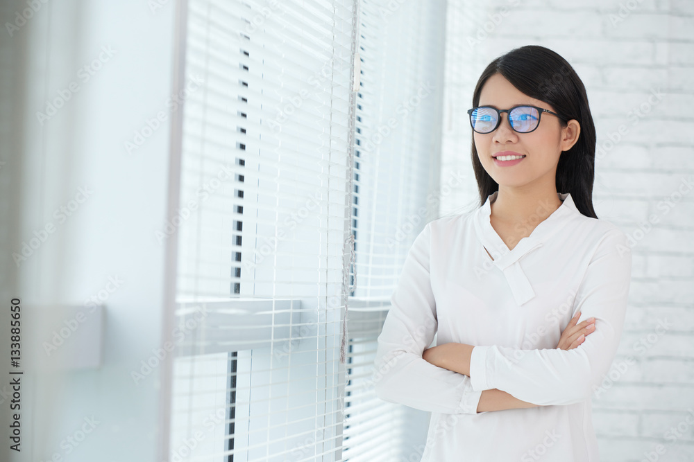 Confident business lady