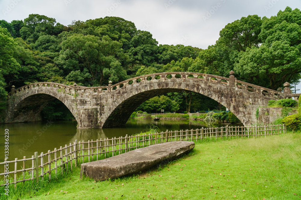 japanese landscape - meganebashi - isahaya - nagasaki