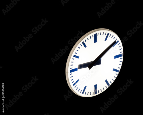 Wallpaper Mural Night street clock Torontodigital.ca