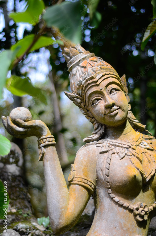 Obraz premium Der magische und geheime Garten von Koh Samui in Thailand 