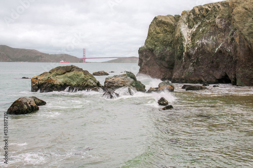 Golden Gate Bridge from Land's End in San Francisco