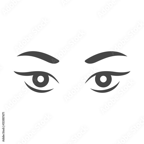 Eye simple illustration - vector 