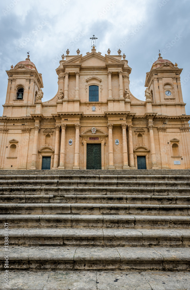 Saint Nicholas of Myra Cathedral in Noto city, Sicily in Italy