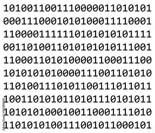 binary code vector symbol icon design.