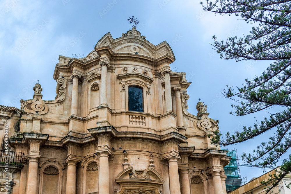 Church of San Domenico in Noto city, Sicily in Italy