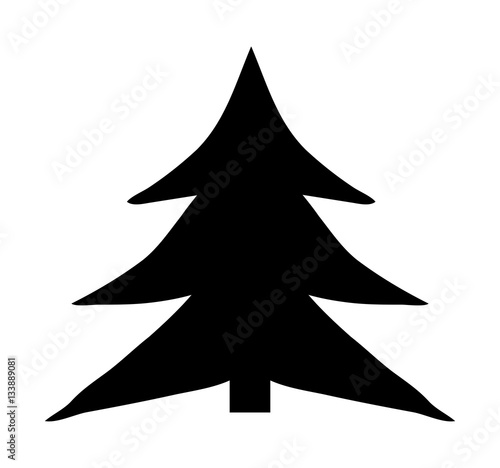 christmas tree cartoon vector symbol icon design.