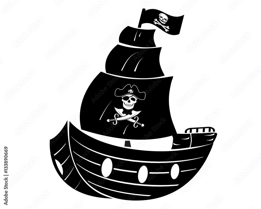 pirate head silhouette