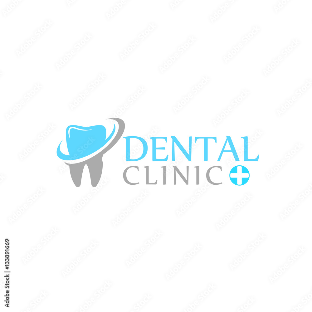 Logo dental care clinic, dentistry for kids. Teeth abstract icons Logo dental care clinic, dentistry for kids. Teeth abstract icons