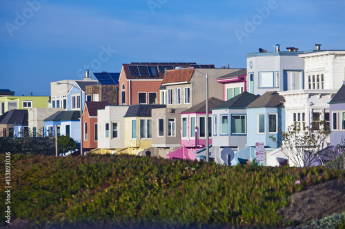 Colorful houses en San Francisco