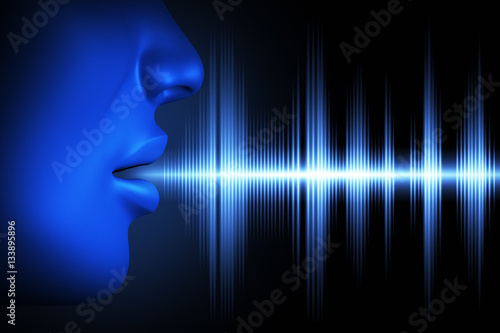 Sound wave of voice