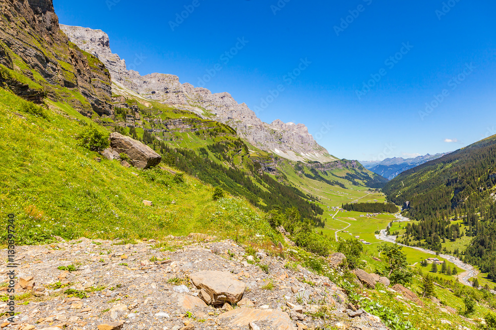 view of valley from klausenpass view of valley from klausenpass