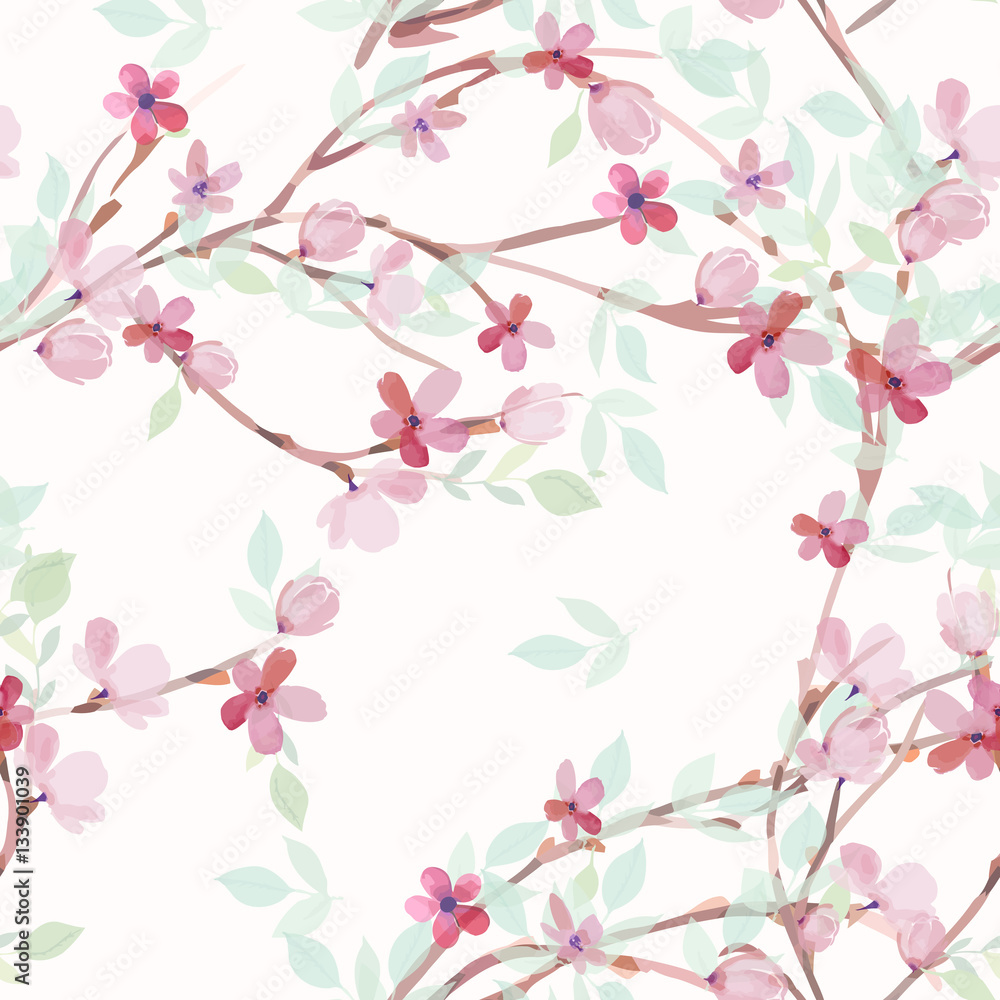 Hand drawn painted seamless pattern. Vector illustration Hand drawn painted seamless pattern. Vector illustration