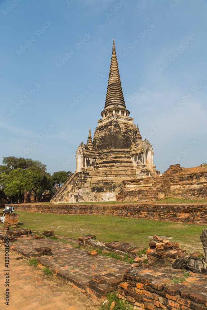 Wat Phra Si Sanphet temple in Ayutthaya