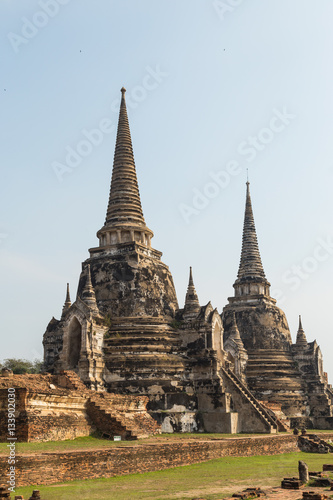 Wat Phra Si Sanphet temple in Ayutthaya