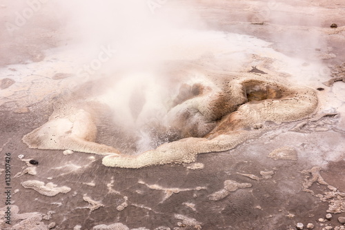 Geothermal field Hveravellir in Iceland