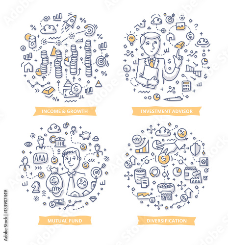 Investment Doodle Illustrations
