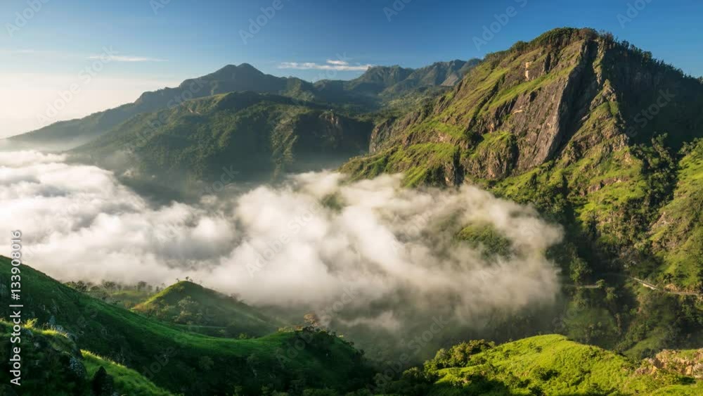 Time lapse of running clouds in Ella, Sri Lanka Time lapse of running clouds in Ella, Sri Lanka