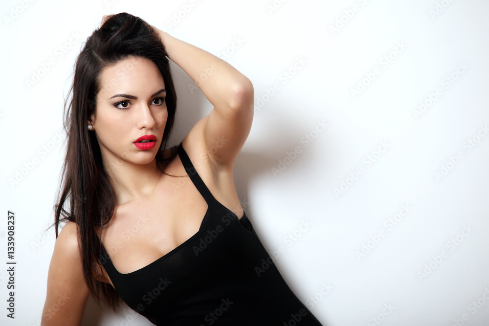 Fashion portrait of beautiful young woman Fashion portrait of beautiful young woman