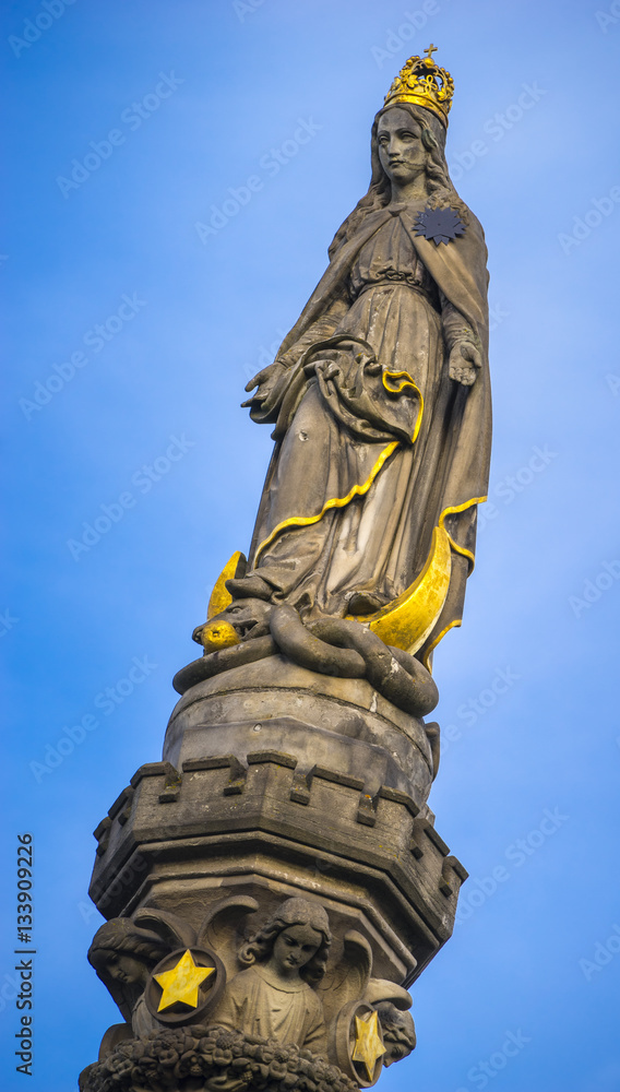 Abstract view to a religious female figure Stock Photo Adobe Stock