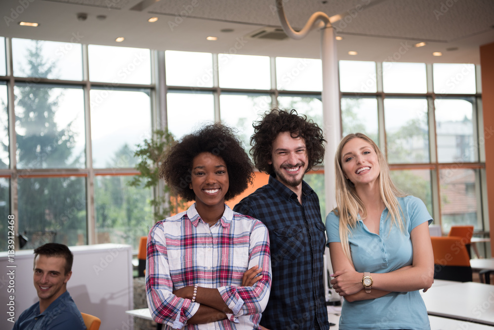 Multiethnic startup business team on meeting Multiethnic startup business team on meeting