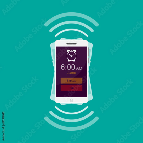 Smart phone alarm clock.