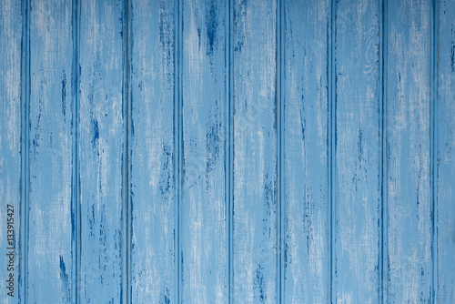 Blue Old Wood Texture Vintage Background